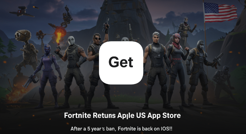 Fortnite regresa a la App Store de Apple en EE. UU. tras una prohibición de 5 años